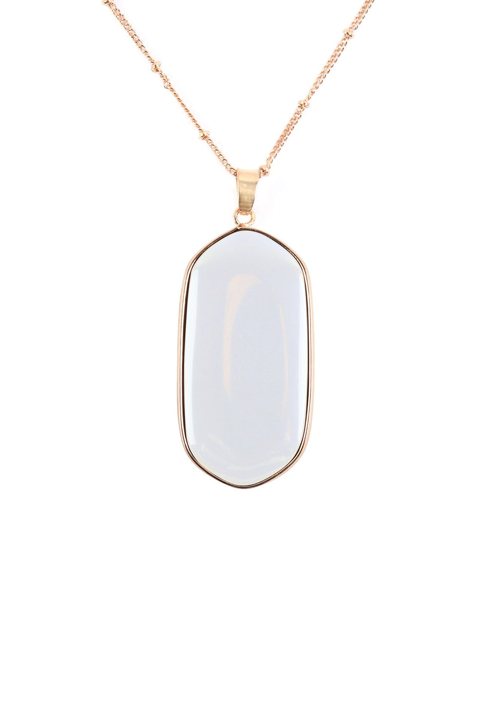 Thumbnail: Hdn3184 - Stone Pendant Charm Necklace