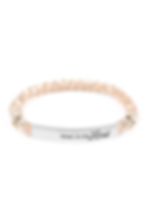 Thumbnail: 83594 - "Trust in the Lord" 6mm Glass Beads Stretch Bracelet