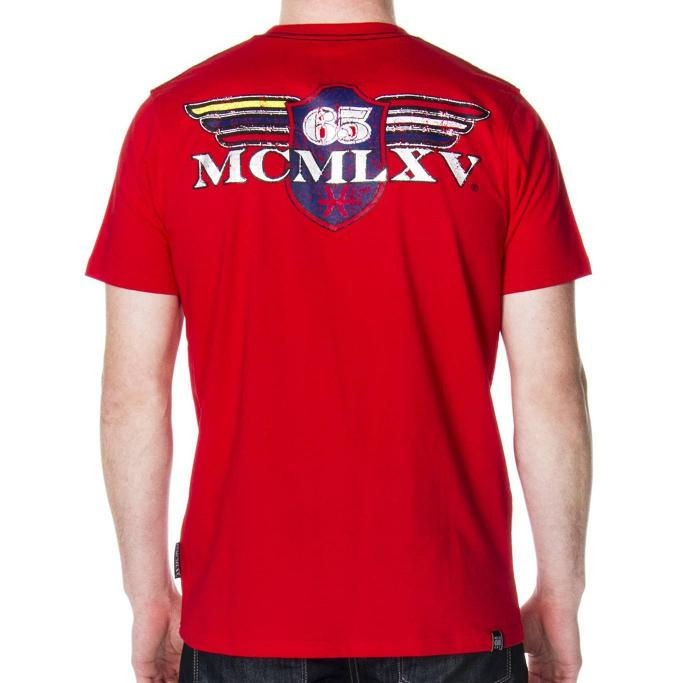 Thumbnail: 65 McMlxv Men's Vintage Logo Graphic T-Shirt in Navy