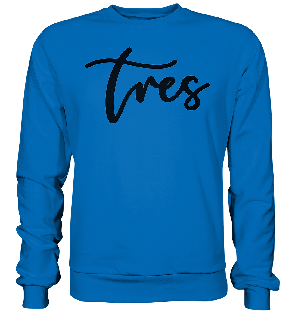 Thumbnail: Sweatshirt Basic - "Tres" Original Black