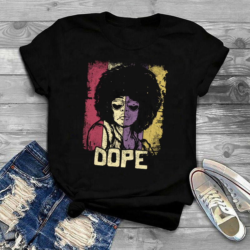 Thumbnail: New Design Black Queen God Say I Am T-Shirt Melanin  Soft Cotton Custom Tees