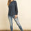 Thumbnail: Long Sleeve Round Neck Solid Top