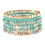 Thumbnail: "Faith" Charm Mixed Beads Bracelet