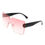 Thumbnail: Yellowyx - Square Rimless Oversize Flat Top Retro Frameless Sunglasses