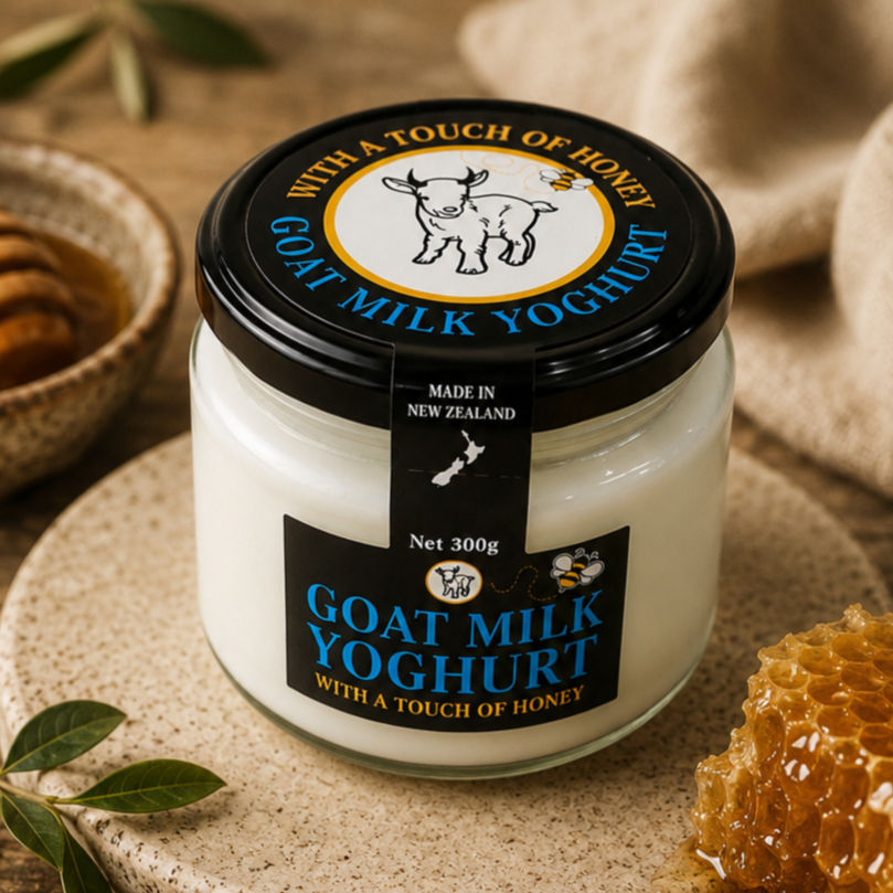 Goats milk yogurt with a touch of honey