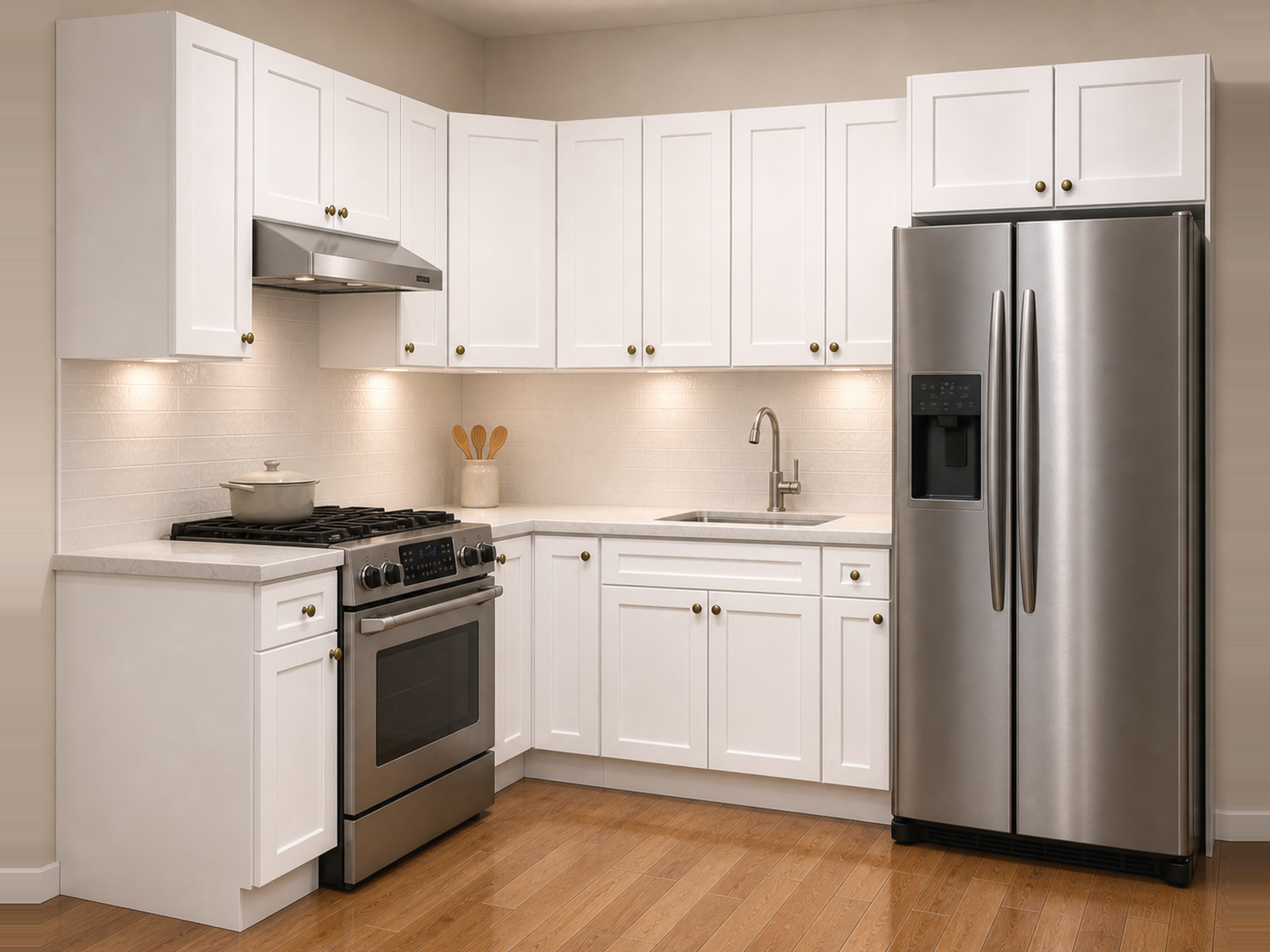 6ft-9ft L Shape Kitchen Set