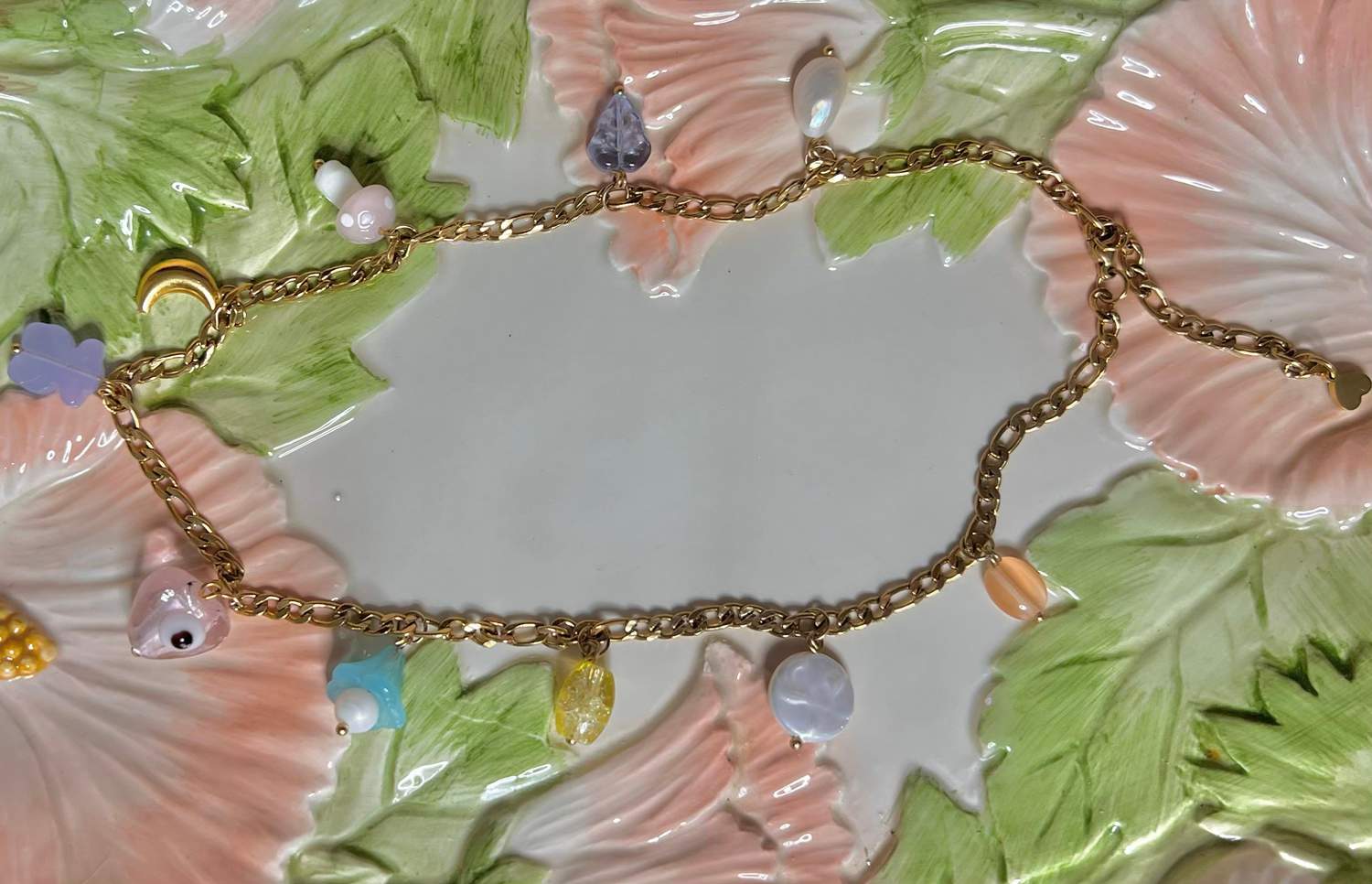 Garden Charms Necklace -Adjustable Length 