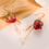 Thumbnail: Rose Freshwater Pearl Long Earrings