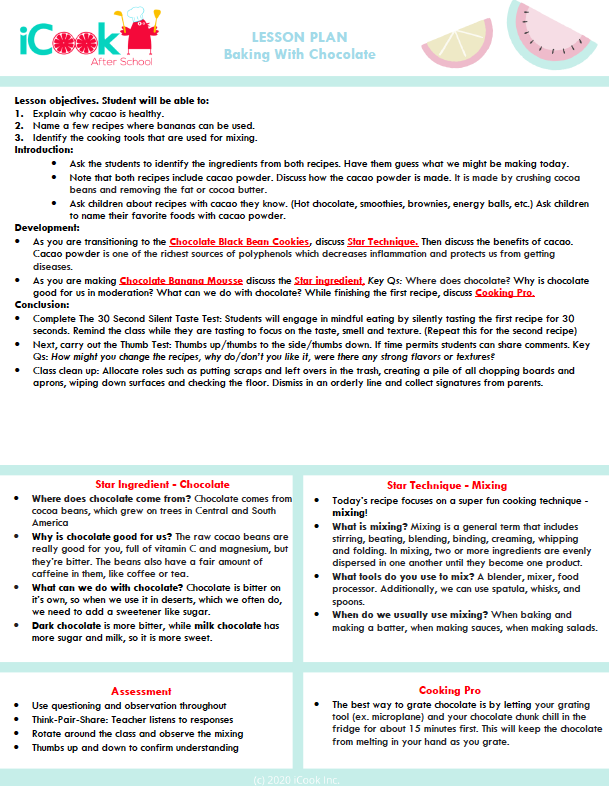 Thumbnail: Cooking & Nutrition Fall Curriculum