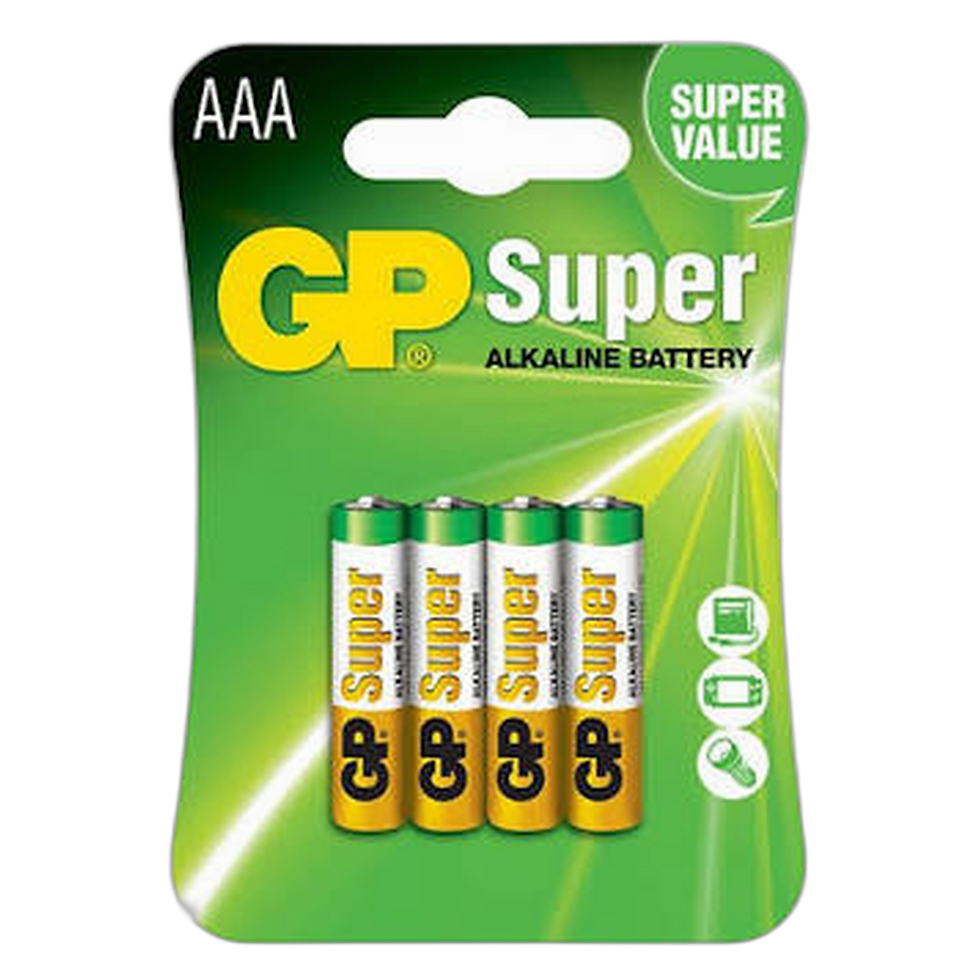 GP Super Alkaline AAA 4pk