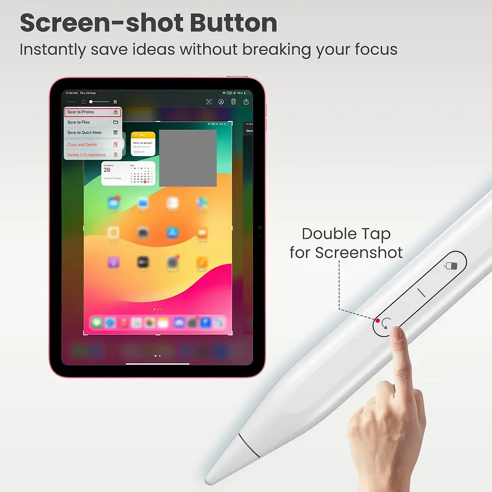 Thumbnail: Portronics Glide Pro Magnetic Stylus Pen for iPad With Type-C Fast Charging
