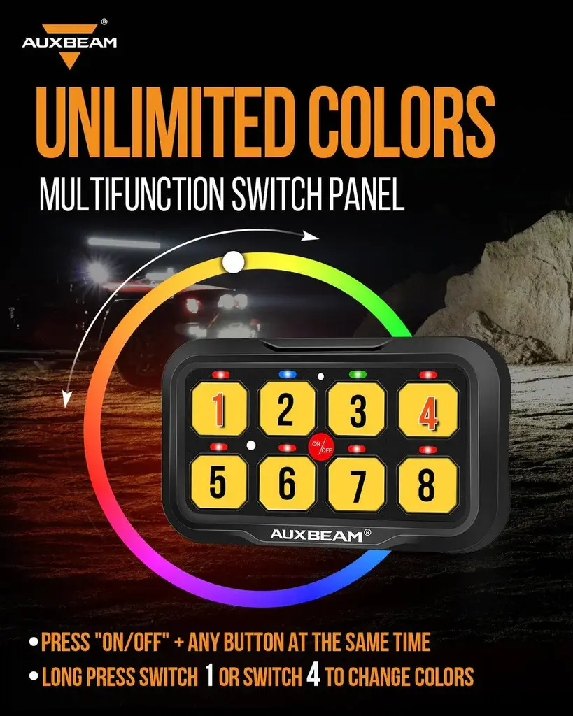 Thumbnail: AUXBEAM RGB Series Switch Panel (6 Gang-8 Gang-12 Gang)