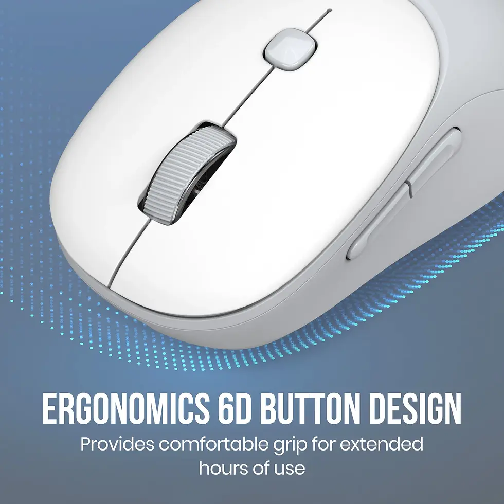 Thumbnail: Portronics Toad Neo Bluetooth Wireless 2.4Ghz Rechargeable Mouse