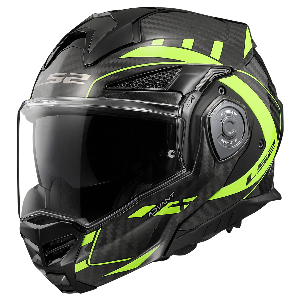 Thumbnail: LS2 FF901 Advant X C Future Yellow-06 Modular Helmet