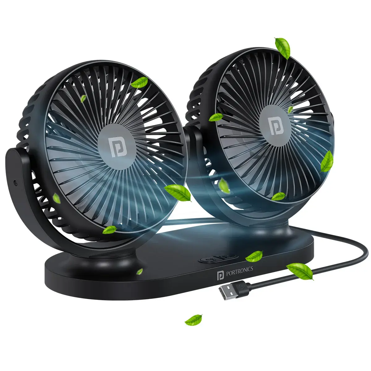 Portronics Twin Cool Portable USB Powered Dual Fan