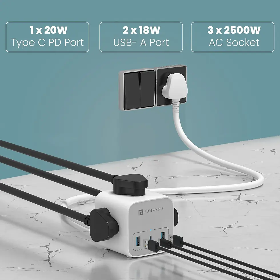 Thumbnail: Portronics Volt 20 6-in-1 Power Socket