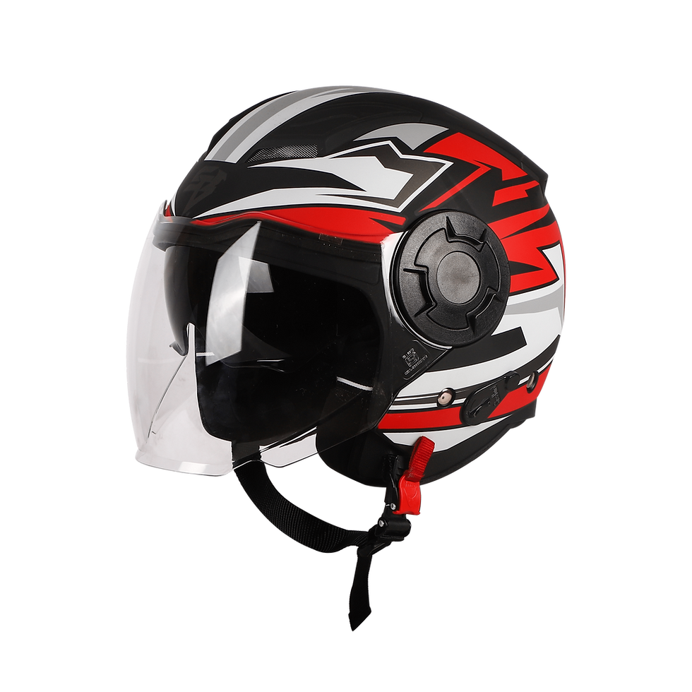 Thumbnail: Steelbird SBH-31 Strike ISI Certified Open Face Helmet