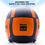 Thumbnail: Steelbird Blauer Pilot ISI/ECE Certified Open Face Helmet (Matt Black Orange)