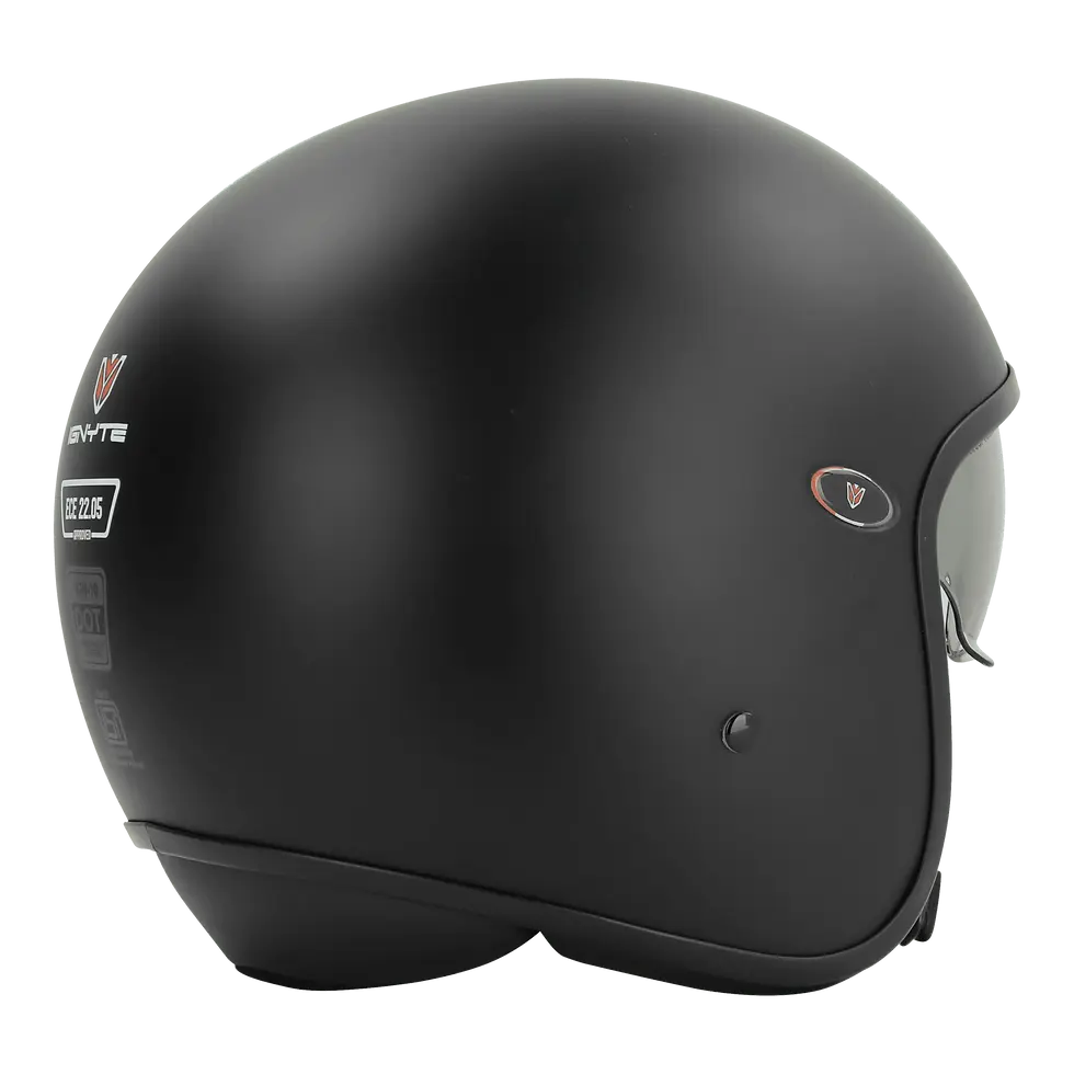Thumbnail: Ignyte IGN-10 Monocolor Glossy ISI/DOT/ECE Certified Open Face Helmet