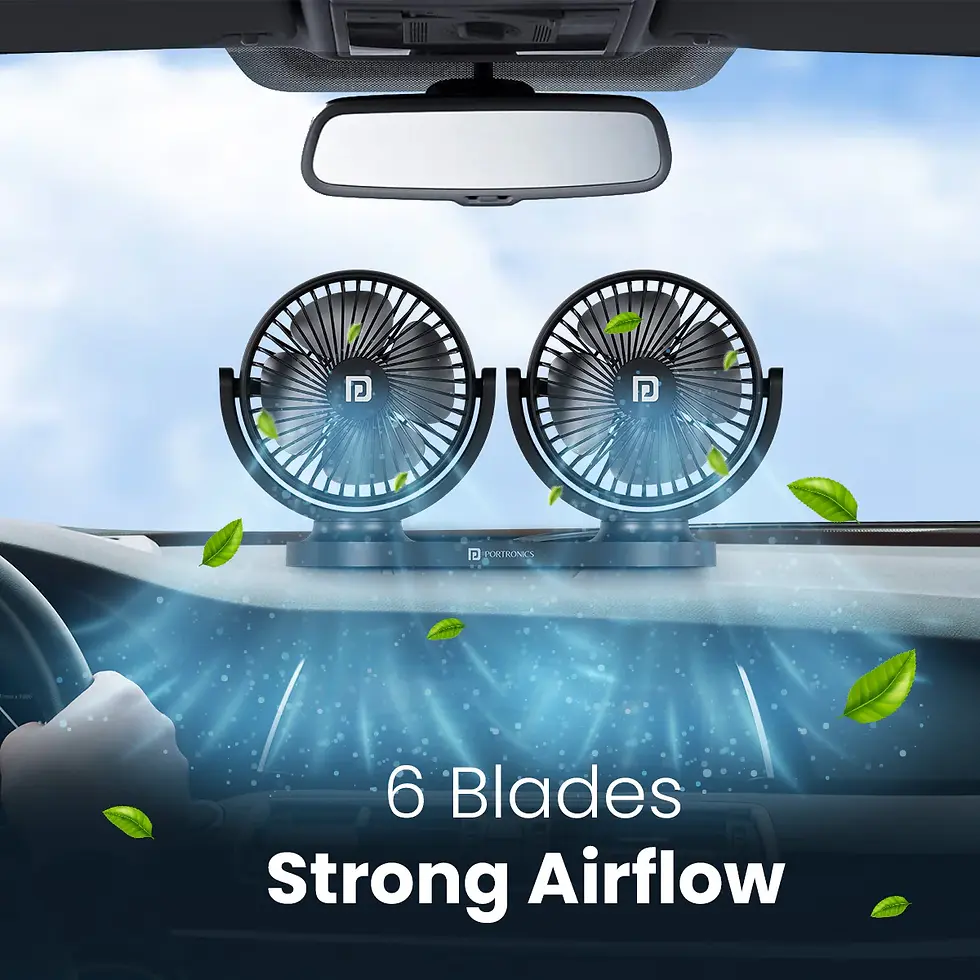 Thumbnail: Portronics Twin Cool Portable USB Powered Dual Fan