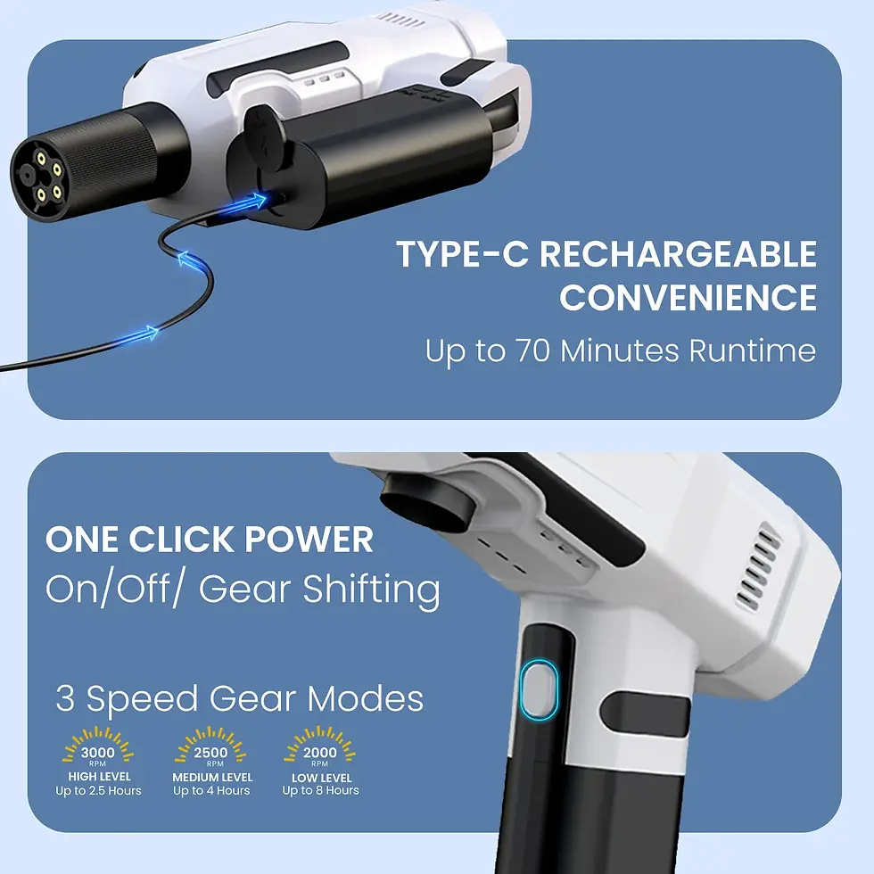 Thumbnail: Portronics Torque X Rechargeable Foldable & Cordless Pressure Washer Gun