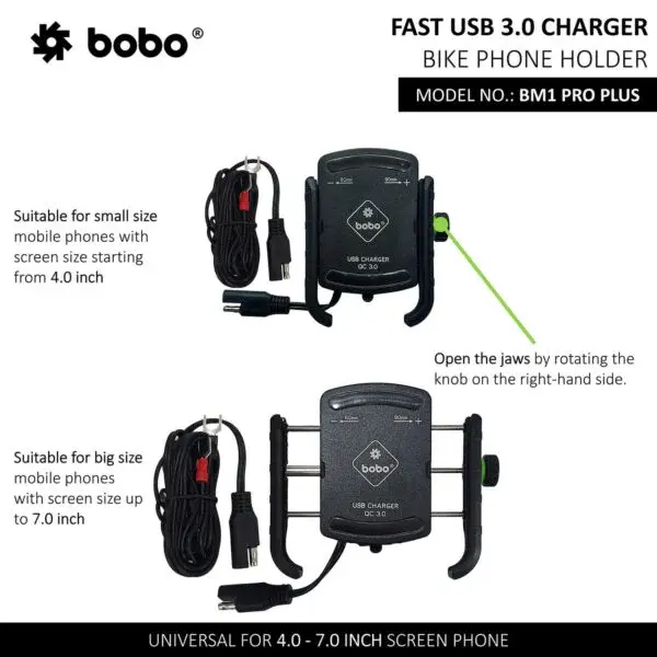 Thumbnail: BOBO BM1 PRO PLUS Jaw-Grip Bike Phone Holder
