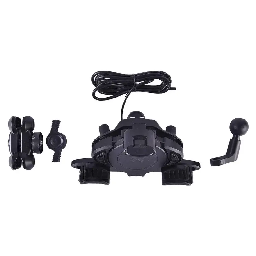 Thumbnail: LGP Alpha Mount Handlebar Premium Mobile Holder With Charger Ideal For Maps
