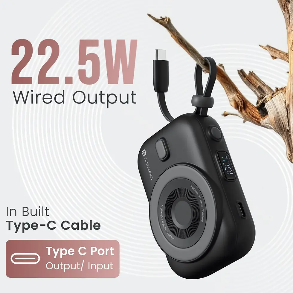 Thumbnail: Portronics Power Shutter Home 10000mAh Wireless Power Bank