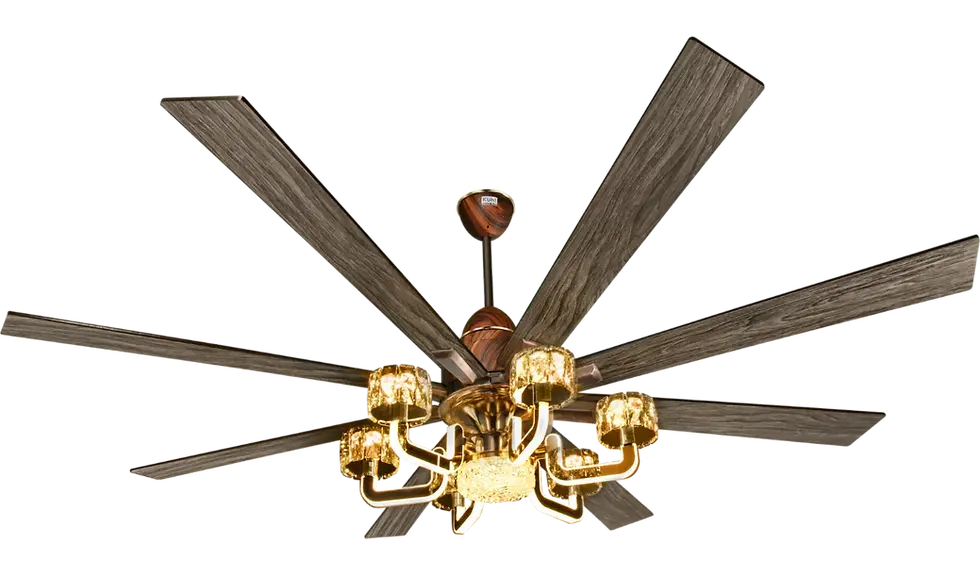 Thumbnail: Kuhl Centauri 8 1800mm Teak IOT BLDC Ceiling Fan With Remote (Colour: Teak)