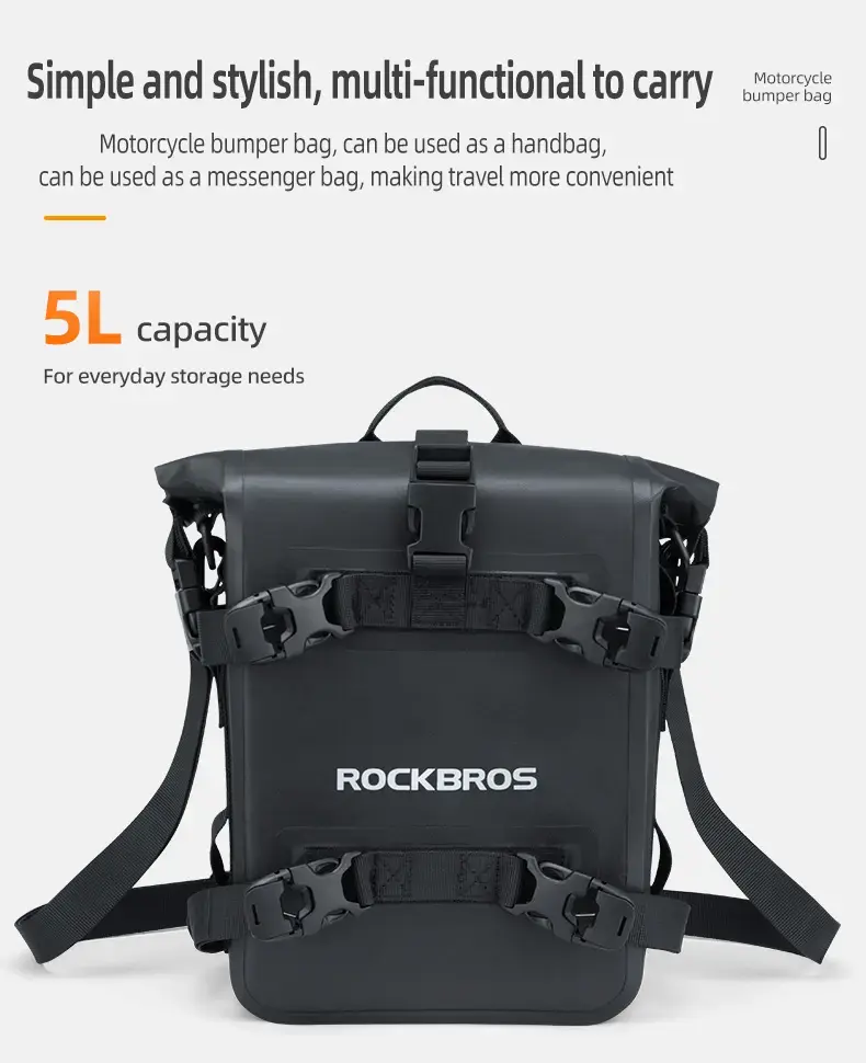 Thumbnail: Moto Vanguard RockBros Side Bag 5L