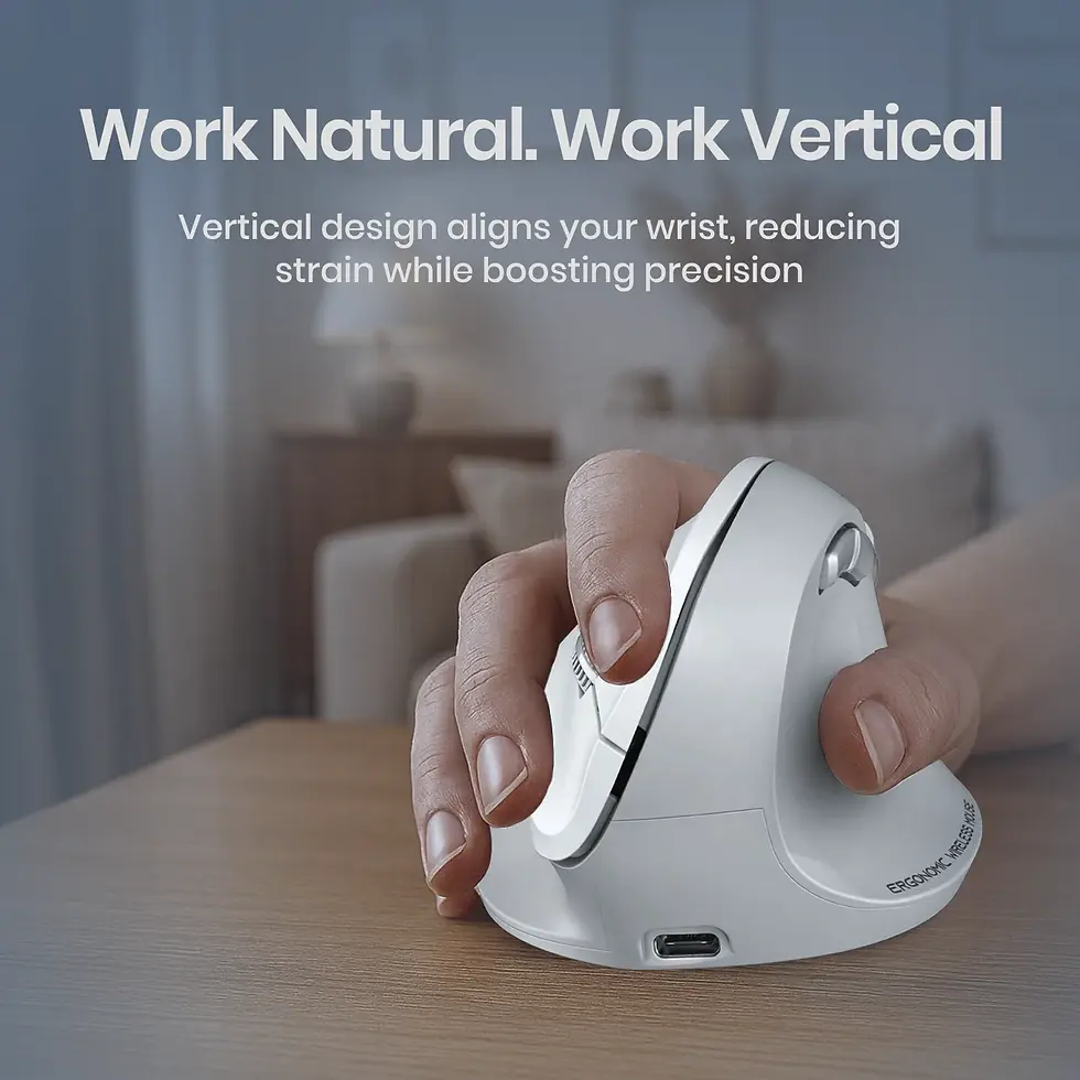 Thumbnail: Portronics Toad Ergo 4 Vertical Wireless Bluetooth Mouse