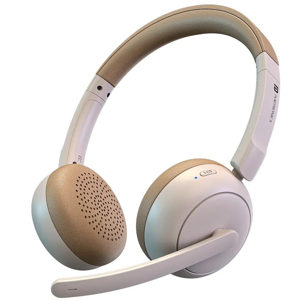 Thumbnail: Portronics Muffs A3 On Ear Wireless Headphone With ENC Mic