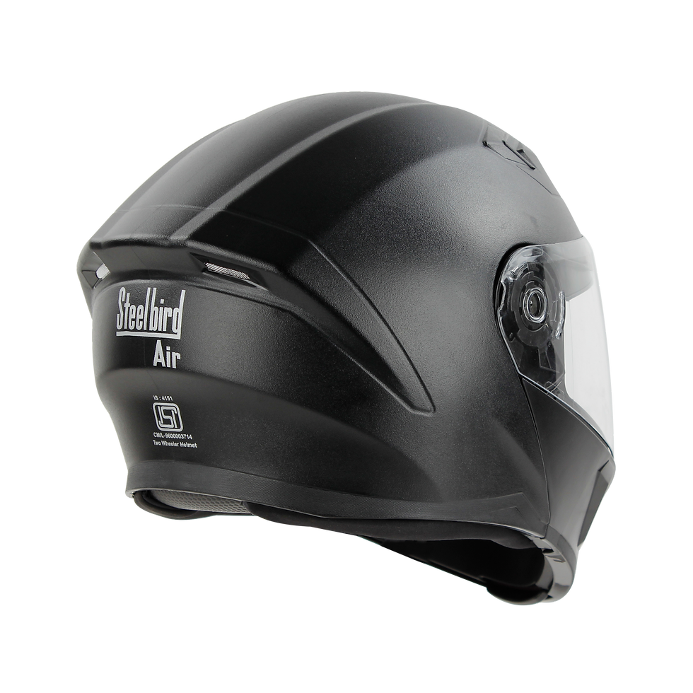 Thumbnail: Steelbird Air SBA-19 R2K ISI Certified Flip Up Full Face Helmet (Dashing Black)