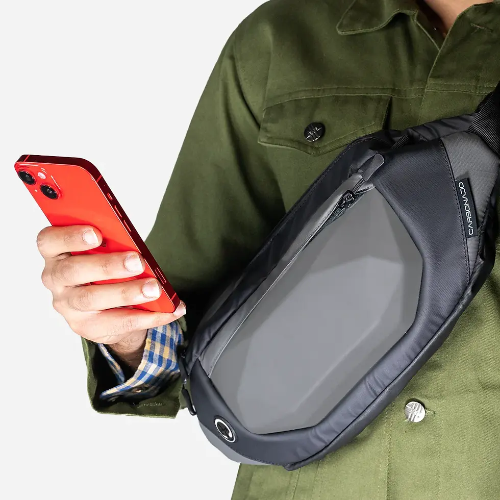 Thumbnail: Carbonado Rock Hardshell Sling Bag/Cross Body Bag/Waist Pouch