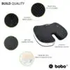 Thumbnail: BOBO Gel Enhanced Memory Foam Seat Cushion