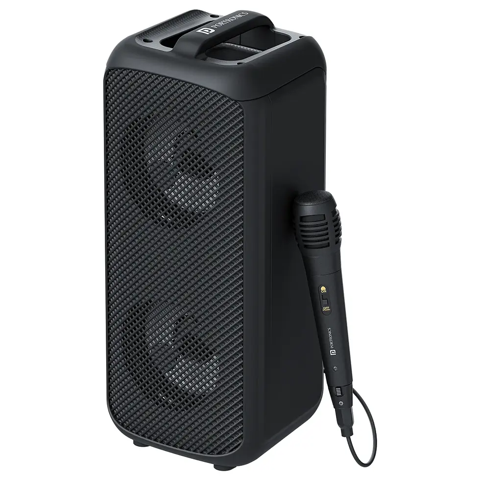 Portronics Rumble 25W Bluetooth Party Speaker With Wired Karaoke Mic