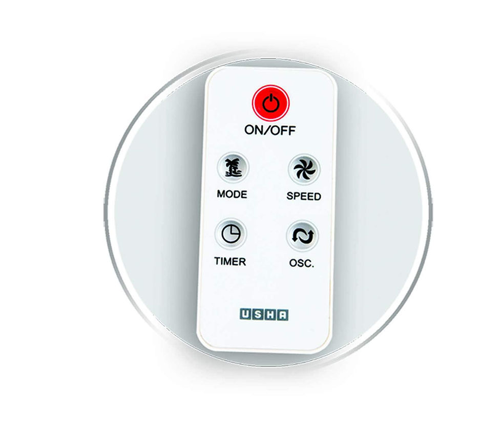 Thumbnail: USHA Mist Air Icy With Remote Wall Fan 400mm (White)