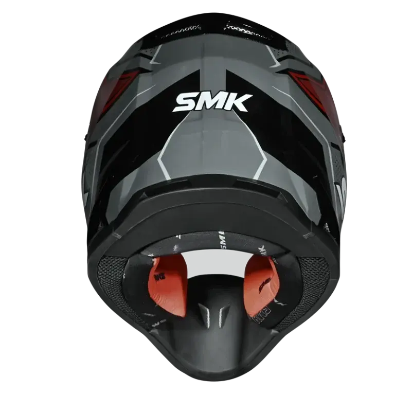 Thumbnail: SMK Allterra Maverix Grey Red Black Gloss (GL632) Off Road Motorcycle Helmet