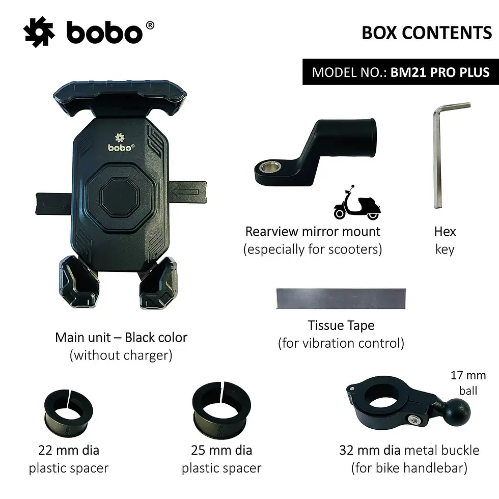 Thumbnail: BOBO BM21 PRO PLUS Top & Bottom Corners Grip with PRO PLUS Vibration Damp Mount