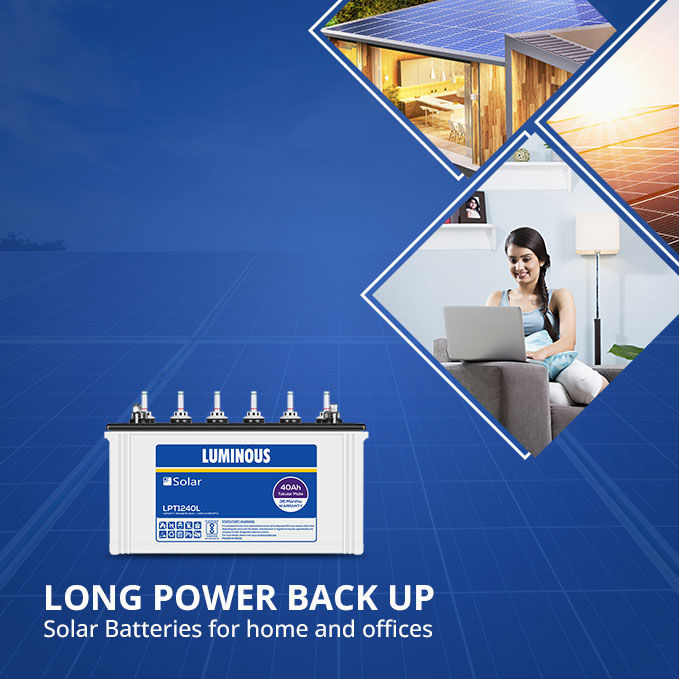 Thumbnail: Luminous Solar LPT1240L 40Ah Tubular Inverter Battery