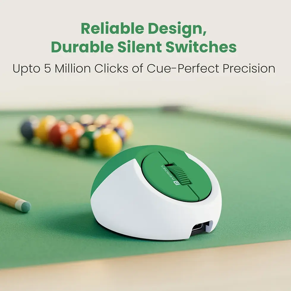 Thumbnail: Portronics ToadPlay Billiards Mini Wireless Rechargeable Bluetooth Mouse