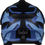 Thumbnail: Steelbird SB-42 Bang Moonwalk Helmet (Matt Black With Blue, Double Visor, L)