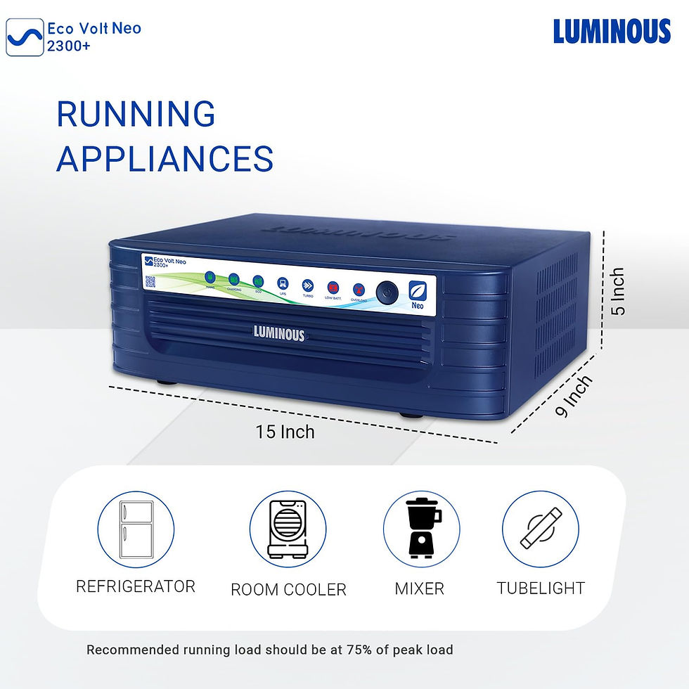Thumbnail: Luminous Eco Volt Neo 2300+ Sinewave 2000VA Inverter UPS