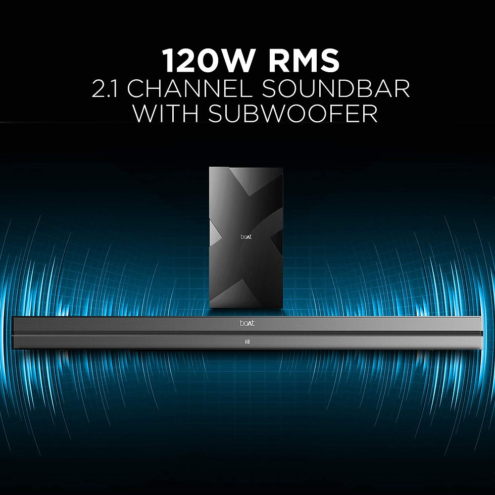 Thumbnail: boAt AAVANTE 1580 Wireless Bluetooth Soundbar Speaker with Subwoofer