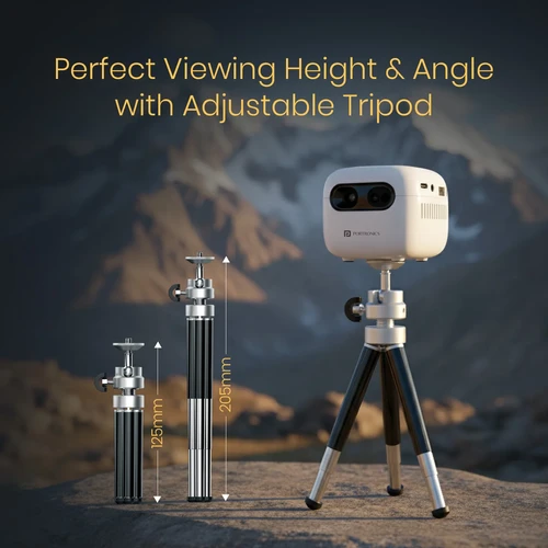 Portronics Pico 14 Rechargeable DLP Smart LED Mini Projector 720p