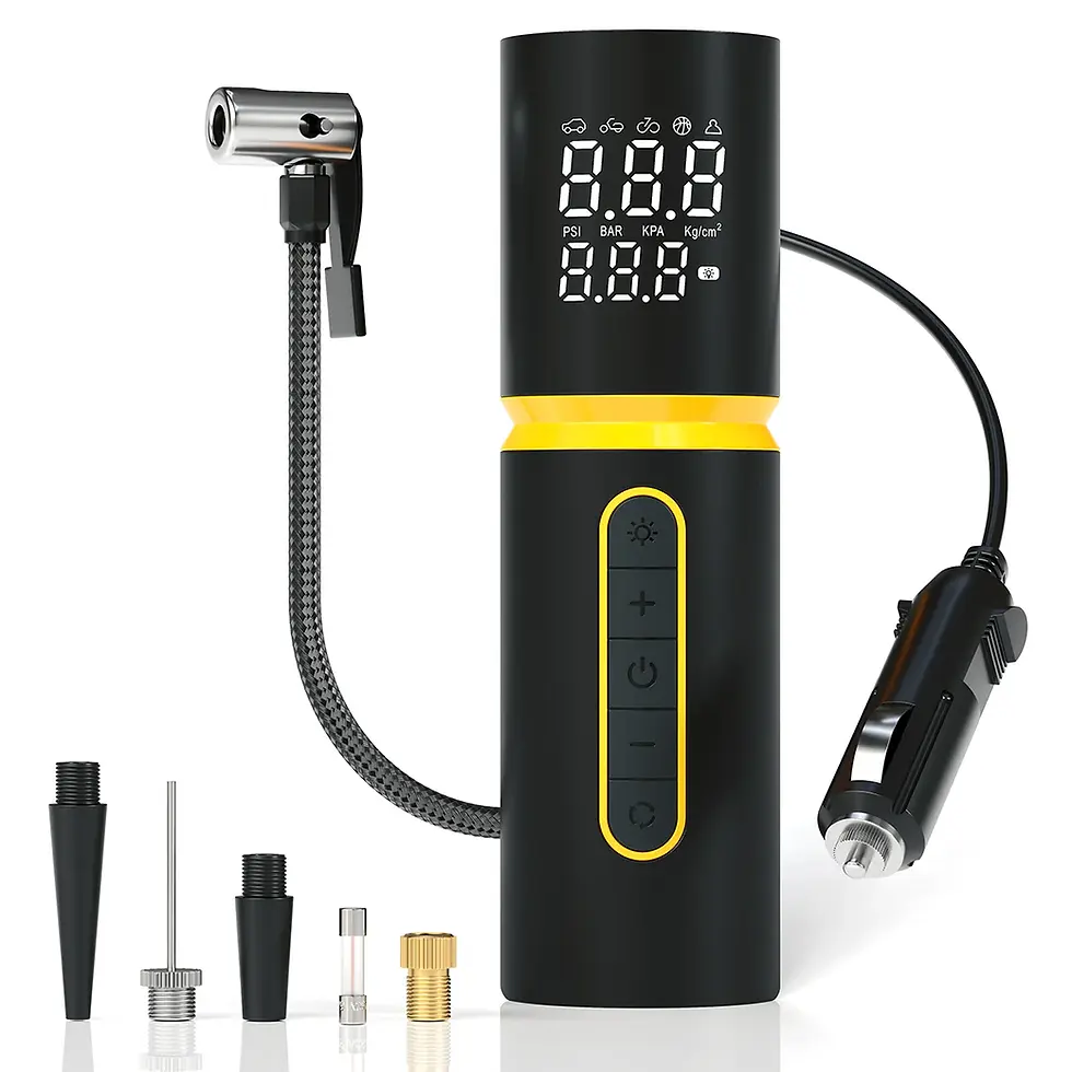 Portronics Vayu 5.0 Lite Corded Tyre Inflator for Car Bike Cycle with 150 PSI