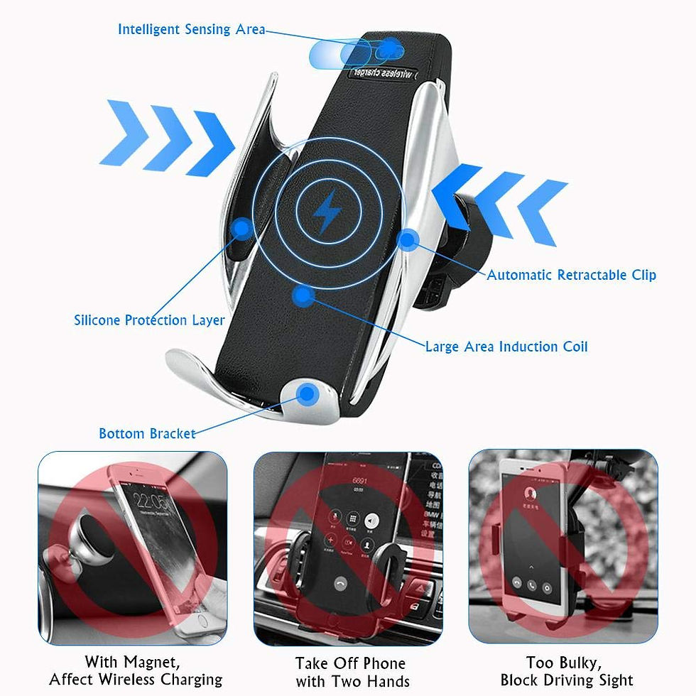 Thumbnail: S5 Smart Sensor Car Wireless Charging Mount