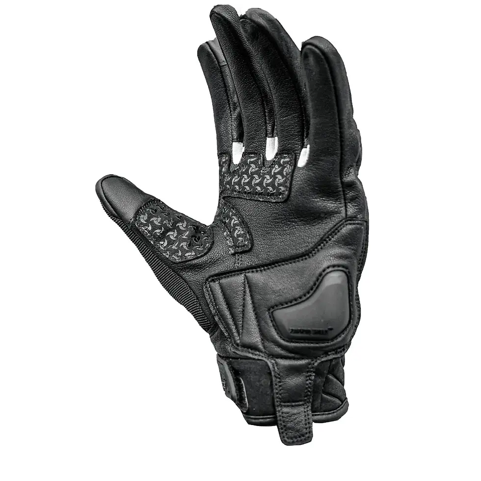 Thumbnail: Raida Carbonite Motorcycle Gloves (White)