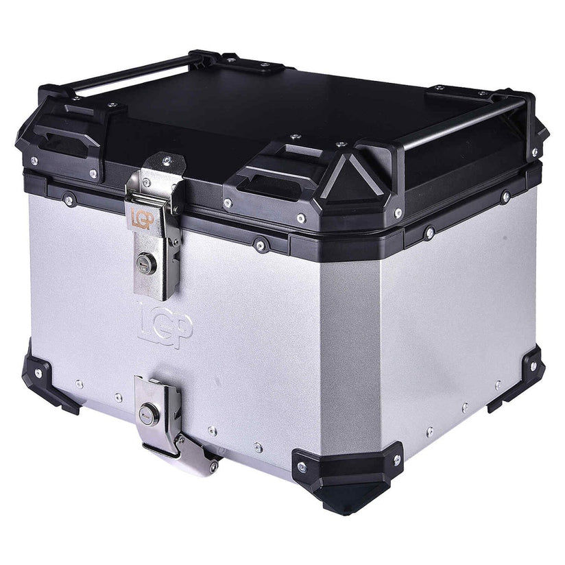 Thumbnail: LGP 45L Premium Aluminium Motorcycle Top Box With Backrest