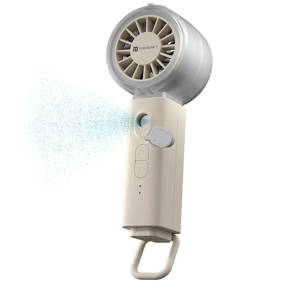 Thumbnail: Portronics ToofanX Mist Portable Mini Handheld Cooling Mist Fan